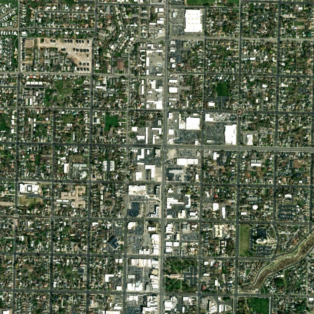Satellite view of Logan, Utah